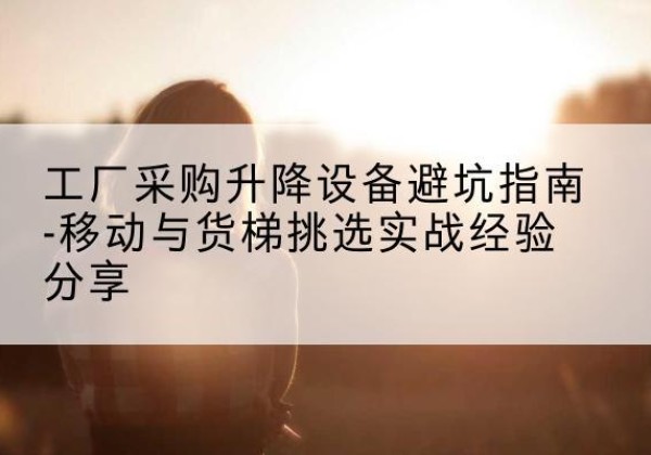 丰顺移动式升降机怎么选-工厂采购升降设备避坑指南-移动与货梯挑选实战经验分享