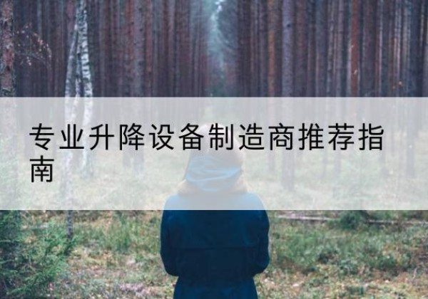 丰顺电动剪叉升降平台厂家-专业升降设备制造商推荐指南
